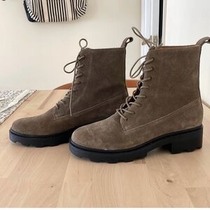 Madewell Shelton boots Brown Suede Lace-Up Ankle Boots